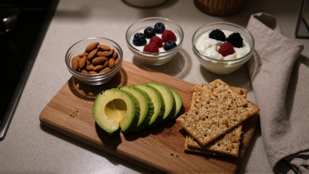 Preparación de snacks saludables con aguacate